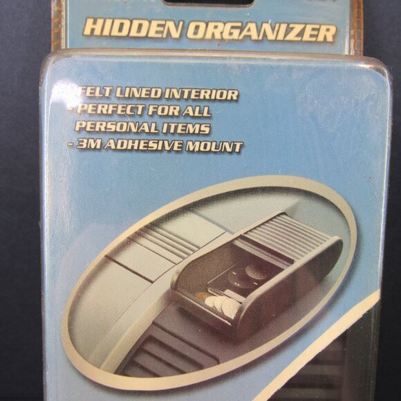 Vintage Pilot PR-004 Hidden Organizer For Car Felt Lined 3M Adhesive Mount - Picture 3 of 8